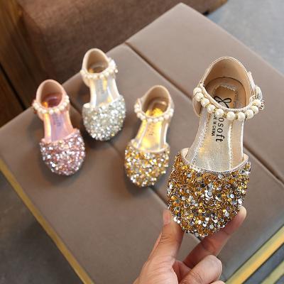 China Wholesale High Quality Non-slip Fantasy Princess Stage Performance Girls Glitter Dance Shoes for sale