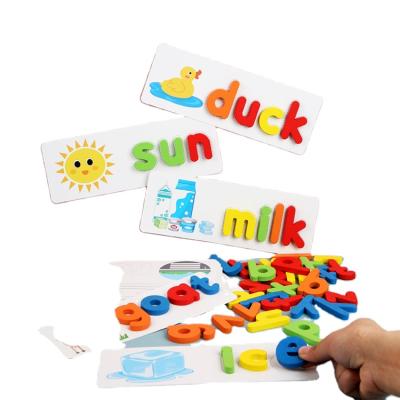 China Intelligence EN71-1-2-3 HOT SALE Wholesale Alphabet Knowledge CE ASTM F963 CPC Developing Early Learning Word Spelling Toy Game for sale