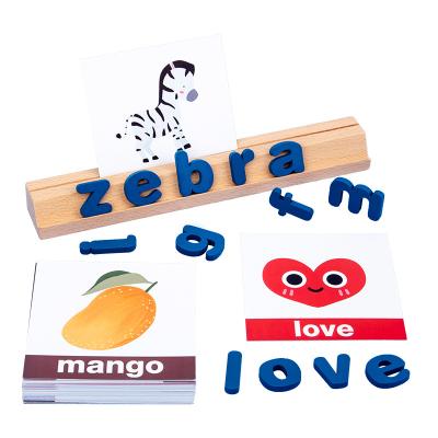 China New style wooden toys word game ecognition spelling spelling wooden toys FIOJR248 for sale