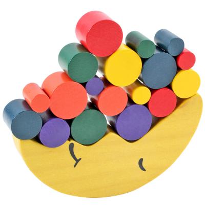 China New Fashion Design Balance School Wooden Educational Toy Moon Educational Balance Wood Balancing Wooden Toy FIMG053 for sale