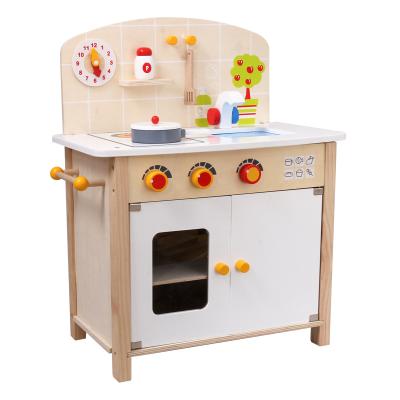 China Preschool Kids Play Kitchen Set Wooden Toys Pretend To Play Gift Ideas Chef Kitchen Toys Wooden Food for sale