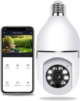 China NIGHT VISION 2MP Wireless Cloud CCTV Network IP Wifi Camera PTZ 1080P HD Wifi Security Camera Home IP Camera with E27 Bulb Socket Connector for sale