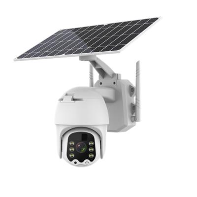 China Human Motion Tracking 1080P HD Wifi 2MP 4G PTZ Security Camera Outdoor Wireless Solar Battery Powered Camera System Solar Camera for sale