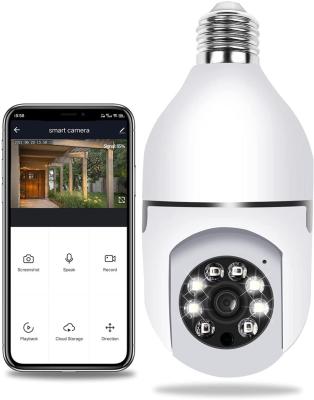 China Human Motion Tracking 3MP Tuya Smart Camera Bulb 360 Degree Camera Wireless 2.4Ghz Wifi Home Security Camera for sale