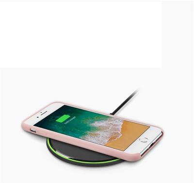 China New Products Fast Wireless Charger Mobile Cell Phone 10W Universal Mobile Wireless Charging Pad With LED Light for sale