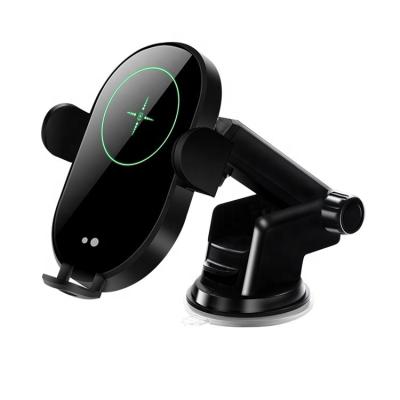 China Car Wireless Charger Mount Infrared Qi Smart Sensor Fast Charging Car Auto Mount Dash Charger and Mobile Phone Mount Wireless Holder for sale