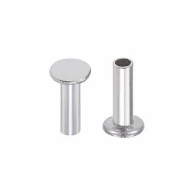 China DIN6791 stainless steel all sizes M3 M6 M8 M10 metal pan steel head semi-tubular umbrella rivet for sale