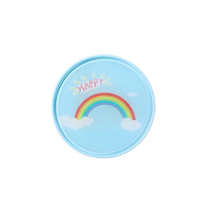 China Cute Contact Box Cute Cartoon Unicorn Partner Contact Lenses Box Easy Carrying Invisible Box for sale