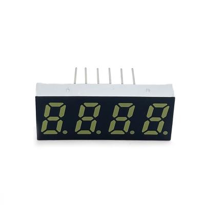 China Long Lifespan Indoor White Color 0.31 Inch 4 Digit 7 Segment Led Display for sale