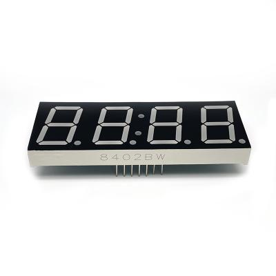 China Long Lifespan Indoor White Color 0.31 Inch 4 Digit 7 Segment Led Display for sale