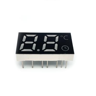 China Customized Indoor / Outdoor LED Display 2 Digits 7 Segment Display For Temperature Appliances Display Panel for sale