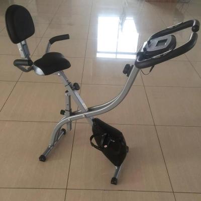 China Popular Home Use Home Sports Fitness Equipment Adjustable Foldable Exercise X Upright Bike for sale