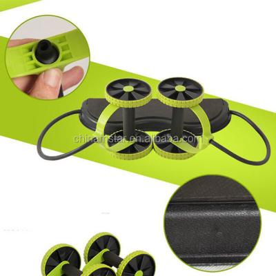 China Double Abdominal Multifunctional High Quality Abdominal Exerciser Wheel Strength Training Roller for sale