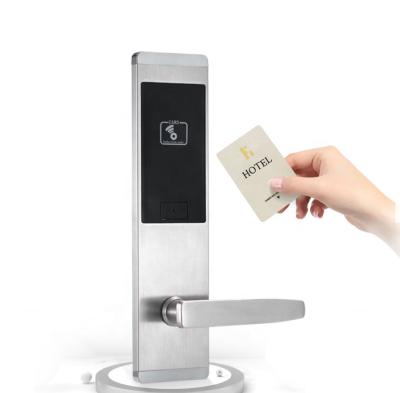 China Zinc Alloy Hotel Lock Password Door Lock Swipe Card Rfid Stainless Steel Wifi Digital Smart Door Lock. for sale