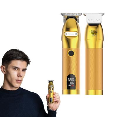 China Car Upgrade Gold Custom Men's Hair Cutter Barber Salon Electric Professional Trimmer Clipper for Men for sale