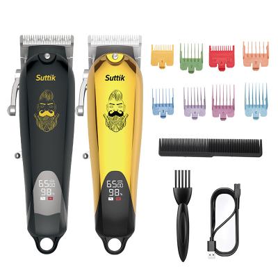 China Professional Hair Barber Car Hair Clipper Men Car Clipper USB Rechargeable Clippers with 8 Colors Comb for sale