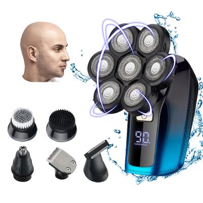 China New Triple Blade Suttik Razor For Men 7D 7 Cutter Head Electric Shaver Floating Waterproof Multifunction Trimmer For Men for sale