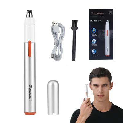 China Hotel Suttik Mini Nose Hair Trimmer For Men Women Black And White Kids Waterproof Usb Charging SH2090 for sale