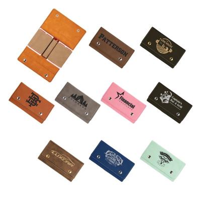 China The Barber Shop Laserable Leatherette Playing Card with 5 Cutout Card Holders Set, Promotional and Customized Game, Travel Play Set for sale