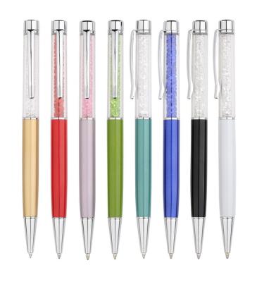 China Pen Luxury Crystal Metal Twist Promotional Ballpoint Pen for sale