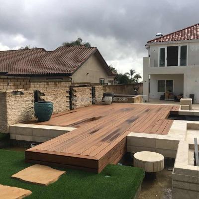 China Strong durable slip and fire resistant popular exteriors 2023 strandwoven moso bamboo decking for sale