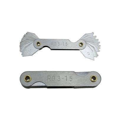 China Metal Thickness Gauge R0.3-1.5 Precision Radius Gauge For Measuring Tools for sale