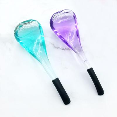 China Shape Beauty Tools Glass Ice Globe Magic Spoon Facial Ice Cooling Globes Magic Cooling Globes For Face for sale