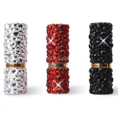 China Gift & Empty Craft Rhinestone Crystals Tube Lipstick Container for sale