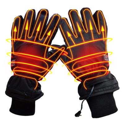 China Sidiou Group Electric Heating Gloves Rechargeable Battery Heating Wearing Gloves Heated Ski Gloves for sale