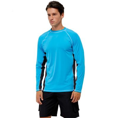 China Sidiou QUICK DRY Group Polyester Wholesale Men's Long Sleeve Running T-Shirt Shirts UPF 50+ Sun Protection Running T-Shirt for sale