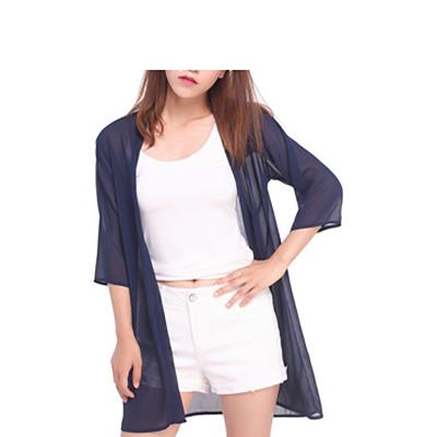 China Breathable Summer Beach Cardigan Lady Long Blouse Women Anti-UV Fashion Clothes for sale