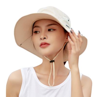 China Sidiou Group Women's UPF40+ Casual UV Protection Mesh Bucket Hat Foldable Wide Summer Overflow Sun Hat Fishing Hat for sale