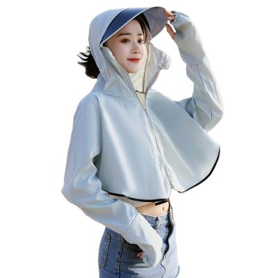 China Summer Breathable Female Anti-UV Jacket Sidiou Group Travel Sun Protection Outdoor Hiking Clothing With Detachable Sun Visor for sale