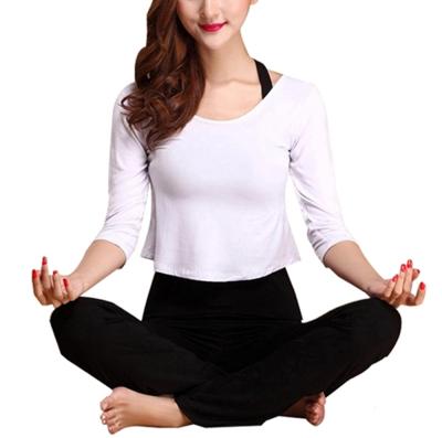 China Sidiou Antibacterial Group Yoga Suit Women's Modal (Three-Piece) Clothes for Yoga Dance and Fitness Sports Suit for sale