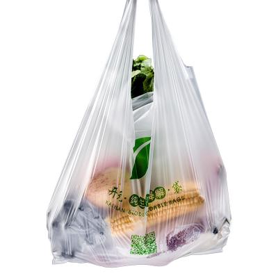 China Eco-friendly Food EN 13432 Corn Starch Pla Carry Bag 100% Fully Compostable and Biodegradable PLA PBAT Bag 5kg-7.5kg Weight Bag for sale