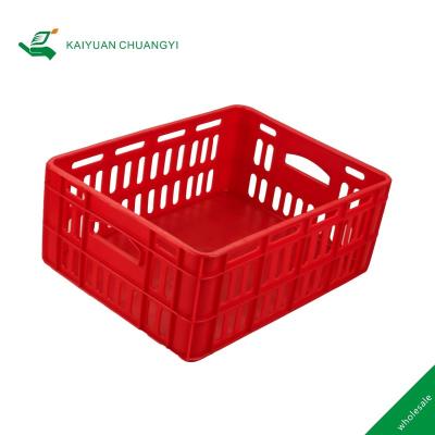 China China Factory Currency Stocked Durable Plastic Injection Mold Food Crate for sale