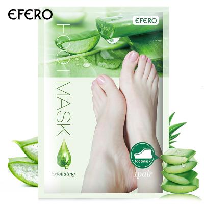 China Foot OEM Efero Aloe Vera Foot Skin Mask Exfoliate Remove Foot Dead Skin For Foot/Hands Removal Of Keratinized Skin for sale