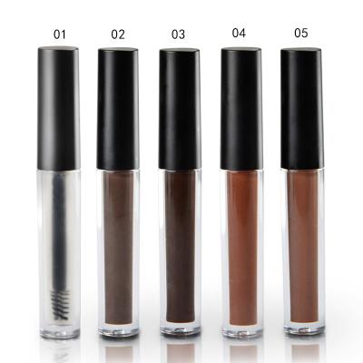 China Customization 5 Color Pattern Waterproof Eyebrow Gel Waterproof Long Lasting Eyebrow Dye Cream Without LOGO Customized Eyebrow Gel for sale