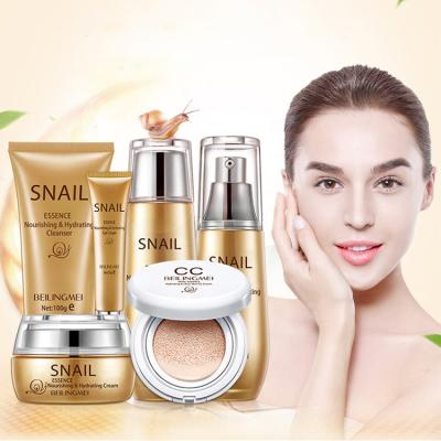 China Korean Wholesale OEM Snail Face Skin Care Set Organic Private Label for sale