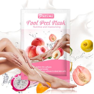 China Hot Foot Product Peach Extract Foot Skin Mask Nutrient And Moisturizing Exfoliating Foot Peeling Mask for sale