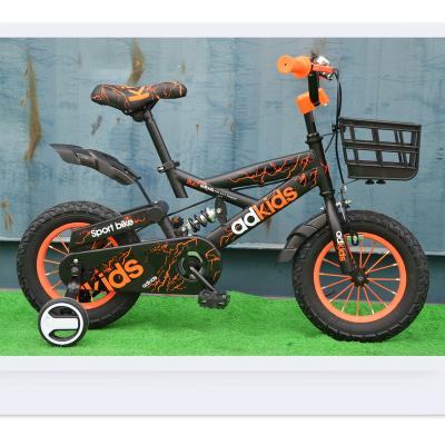 China Outdoor Small Suspension Orange Color Children Kids Steel Street Cycle Bike For Boys Cycle Bike For Sale for sale