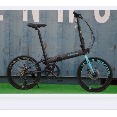 China 20inch Alloy Street Color Outdoor Foldable Bicycle Blue Color Alloy Steel Popular Folding Bicycle Bike for sale