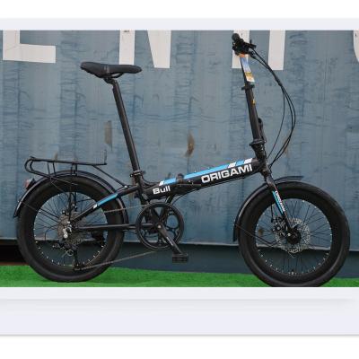 China Popular Alloy Street Foldable Bike Alloy Steel Folding Bicycle Bike 20inch Single Model Outdoor Black Bicycle for sale