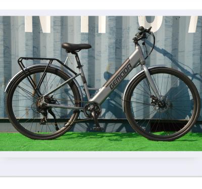 China Sales 26 Outdoor Electric Whole Lady Street Simple Black E-bicycle for sale