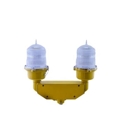 China DL100D aluminum alloy low intensity double led aviation lamp price, aeronautical obstruction light for sale