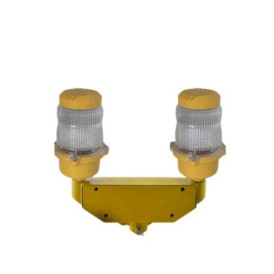 China DL200D Aluminum Alloy Double Low Intensity Chimney Aviation Warning Aviation Obstruction Light For Airport for sale