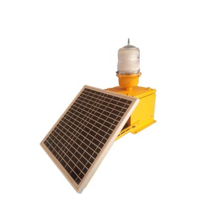 China DLT10S Stainless Steel Aircraft Solar Powered Beacon Light for Tower Crane, Aviation Solar Powered Light for sale