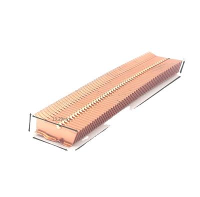 China All products that need heat dissipation perforated heat sink DIY pure copper fin speed drop compact heatsink for laptop computer for sale