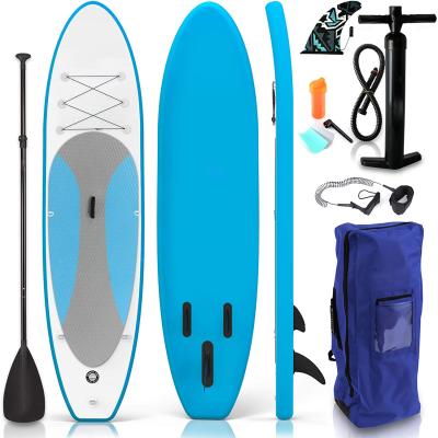 China Hot Popular Adults Customize Double Layers PVC Drop Stitch Paddle Board Inflatable Surf Board SUP With Accessories for sale