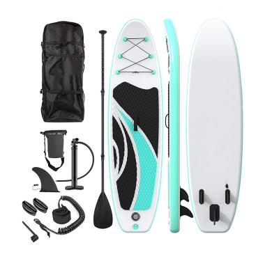 China Hot Popular Adults Customize Double Layers PVC Drop Stitch Paddle Board Inflatable Surf Board SUP With Accessories for sale